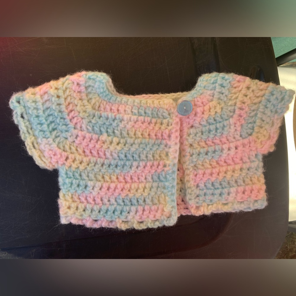 Baby one button cardigan